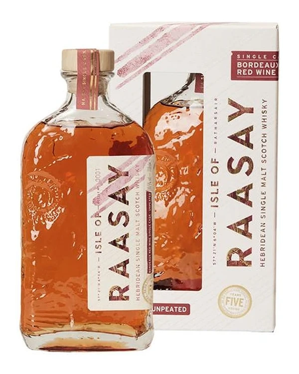 Isle Of Raasay Unpeated Ex-Bordeaux Red Wine Single Cask 5 YO No.8