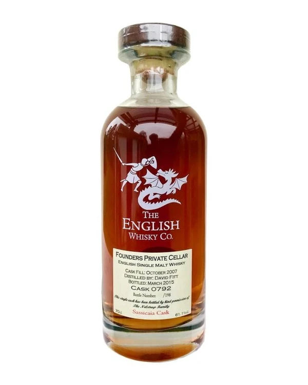 The English Whisky Co. Founders Private Cellar 7 YO Sassicaia Wine Cask