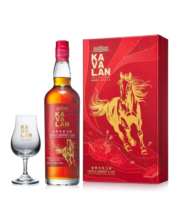 Kavalan Triple Sherry Horse 2026 + Kieliszek