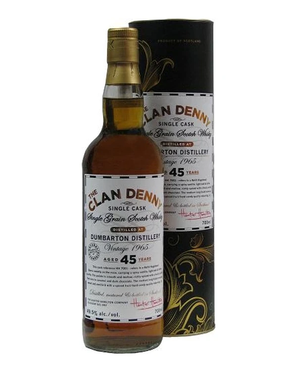 Dumbarton 45 YO Clan Denny Single Grain Whisky