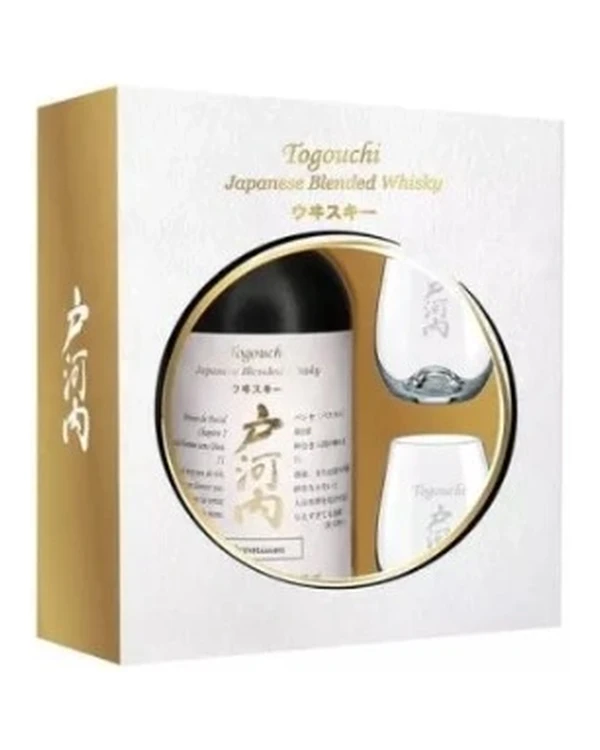 Togouchi Premium Japanese Blended Whisky Box Szklanka