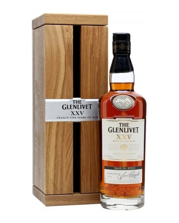 Glenlivet 25 YO Xxv Speyside Single Malt Whisky Batch No 0419e