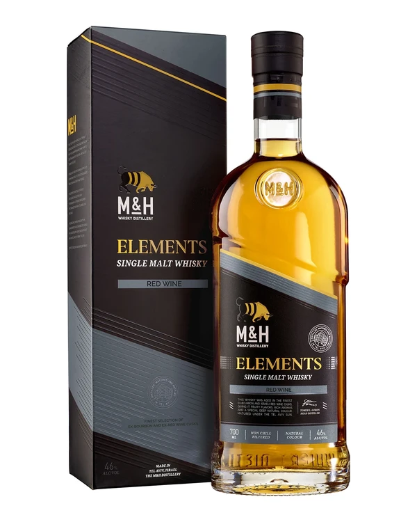 M&H Whisky Distilery M&h Elements Israeli Red Wine Single Malt