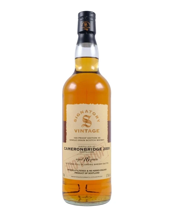 Cameronbridge 16 YO Signatory Vintage Cameronbridge 2009