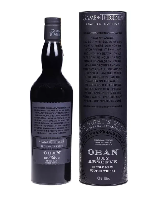Game Of Thrones Oban Bay Reserve Night's Watch