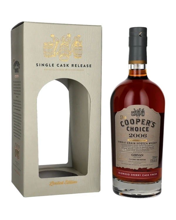 Coopers Choice 16 YO Girvan 2006 Oloroso Sherry Cask Finish