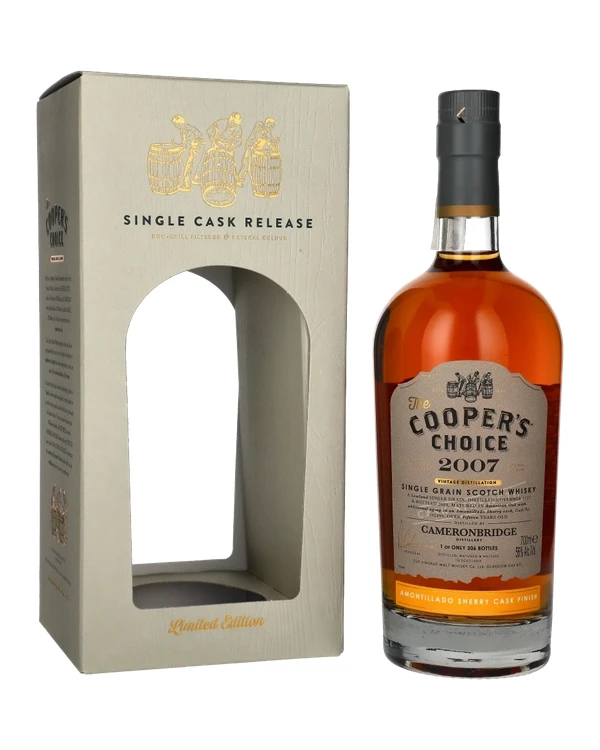 Coopers Choice 15 YO Cameronbridge 2007 Amontillado Sherry Cask Finish