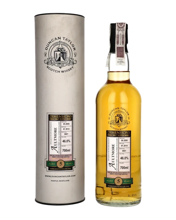 Aultmore 5 YO Duncan Taylor Dimensions Aultmore 2008
