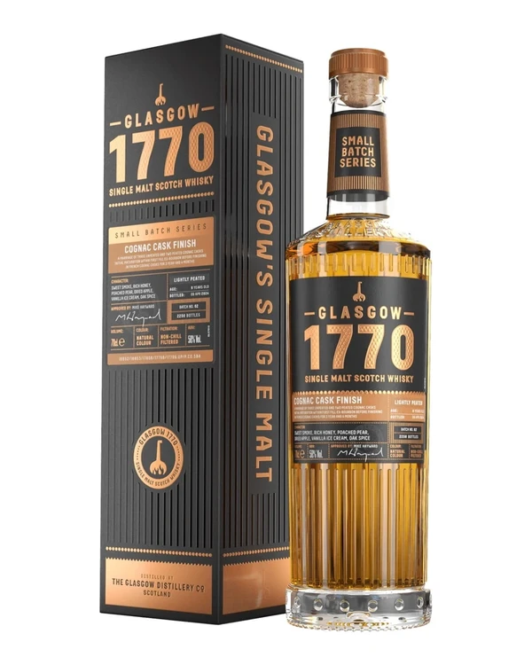 Glasgow 1770 Cognac Cask Finish Batch 02 Lightly Peated