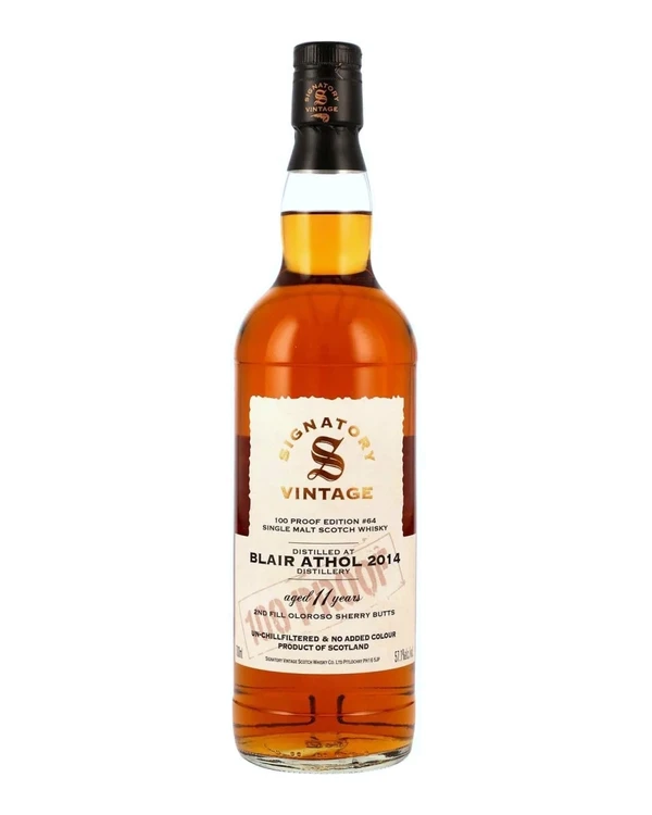 Blair Athol 11 YO Signatory Blair Athol 2014 100proof #64
