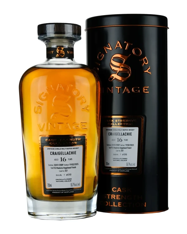Craigellachie 16 YO Signatory Craigellachie 2009 Cask Strength