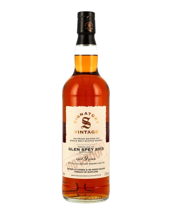 Glen Spey 9 YO Signatory Glen Spey 2015 100proof #37