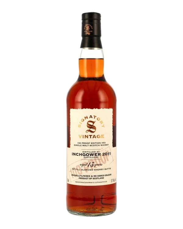 Inchgower 13 YO Signatory Inchgower 2011 100proof #53