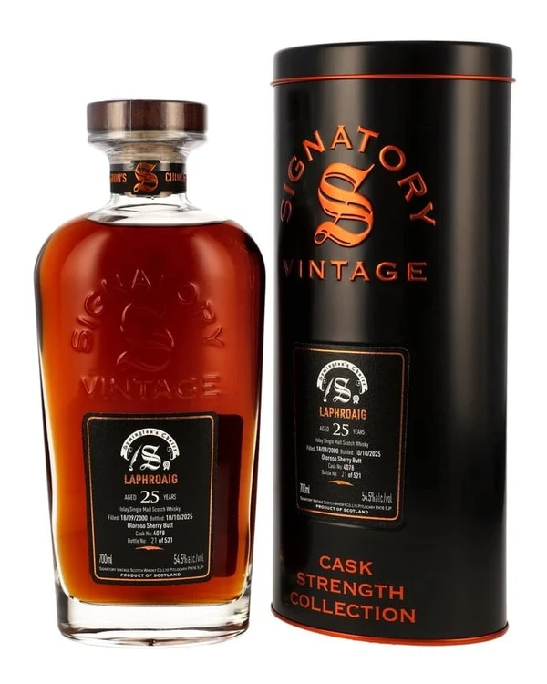 Laphroaig 25 YO Signatory Laphroaig 2000 Symington's Choice #4078