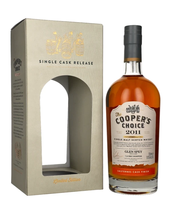 Coopers Choice 13 YO Glen Spey 2011 Sauternes Cask Finish