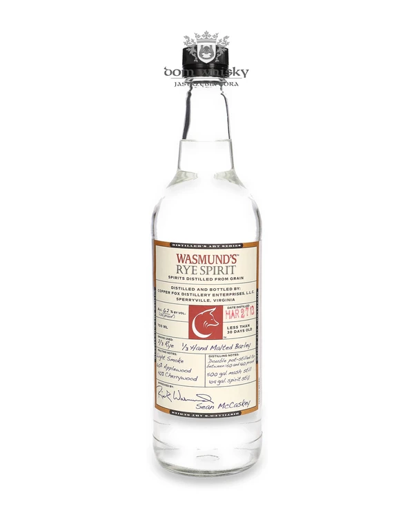 Copper Fox Distillery Wasmund’s Copper Fox Rye Spirit