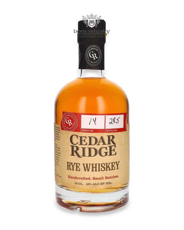 Cedar Ridge Winery & Distillery Cedar Ridge Rye Whiskey Batch # 14