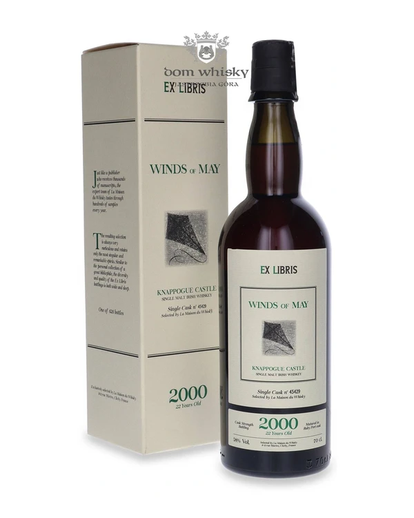 La Maison Du Whisky 22 YO Knappogue Castle (Distilled 2000) Winds Of May, Ex Libris