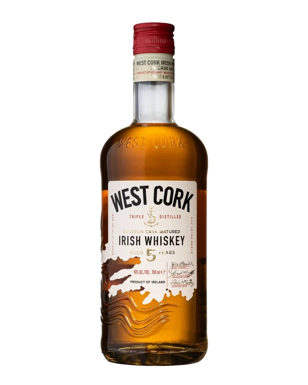 West Cork Distillers 5 YO Blended Irish Whiskey Bourbon Cask