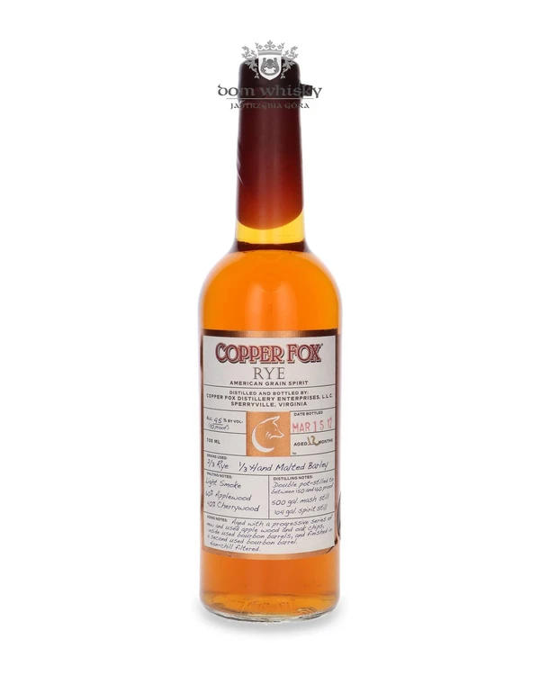 Copper Fox Distillery Wasmund's Copper Fox 12 Months 15.03.2012
