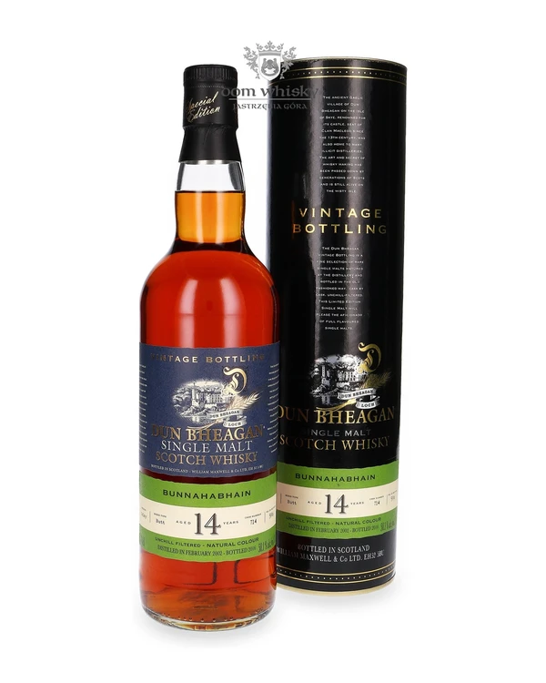 Bunnahabhain 14 YO ; (D.2002, B.2016) Dun Bheagan