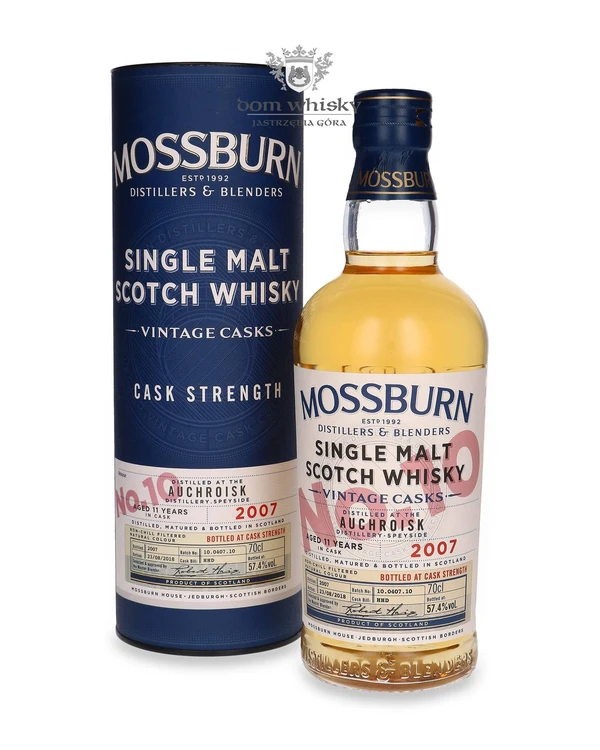 Auchroisk 11 YO (D.2007, B.2018) Mossburn Vintage Cask No. 10