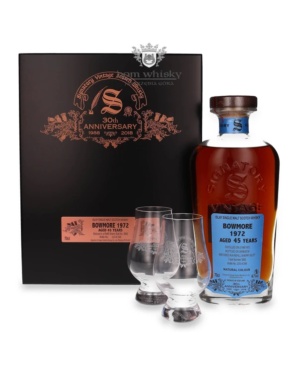 Bowmore 45 YO (D.1972, B.2018) Signatory Vintage 30th Anniversary