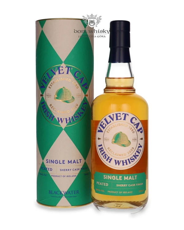 Blackwater Distillery Velvet Cap Irish Single Malt Peated Whiskey, Sherry Cask Finish