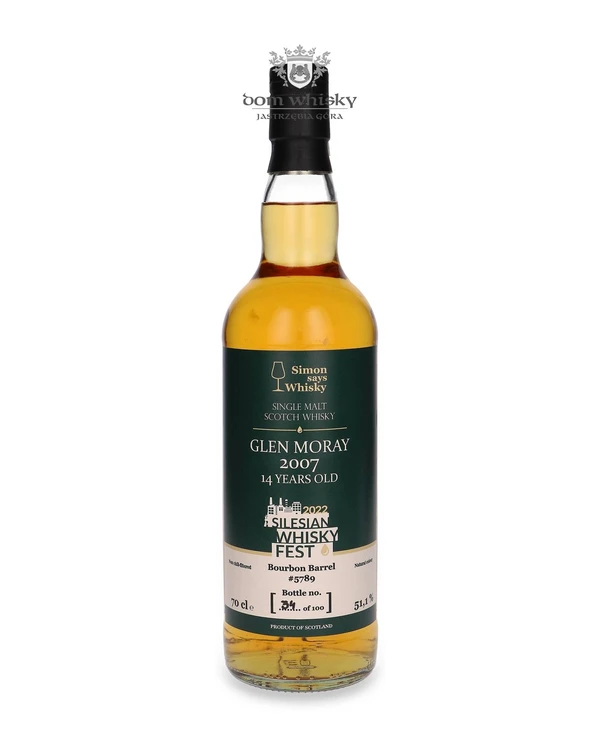 Glen Moray 14 YO (D.2007, B.2022) Bourbon Barrel