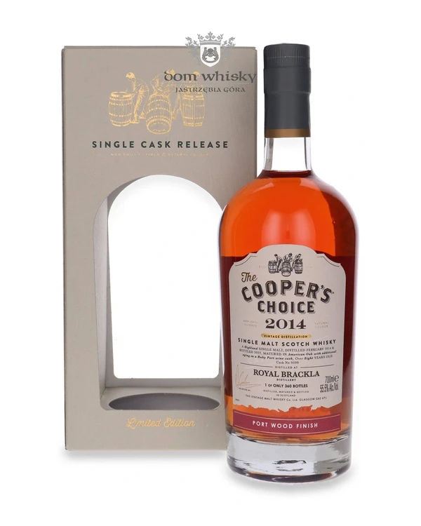 Royal Brackla 8 YO (D.2014, B.2022) Port Wood Finish The Cooper’s Choice