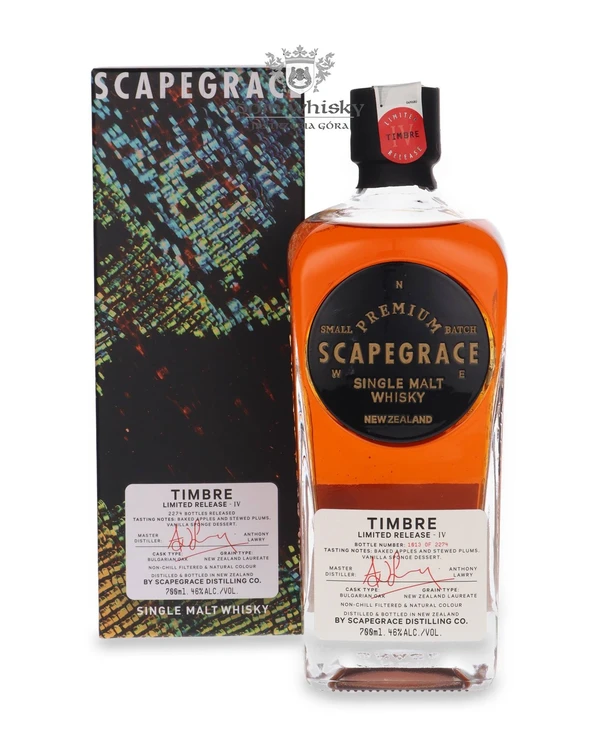 Scapegrace Distilling Co. Scapegrace Timbre Small Batch Limited Release Iv