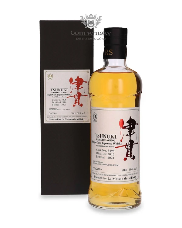 Mars Tsunuki Distillery Single Bourbon Barrel (D.2016, B.2021) Shinsu Aging