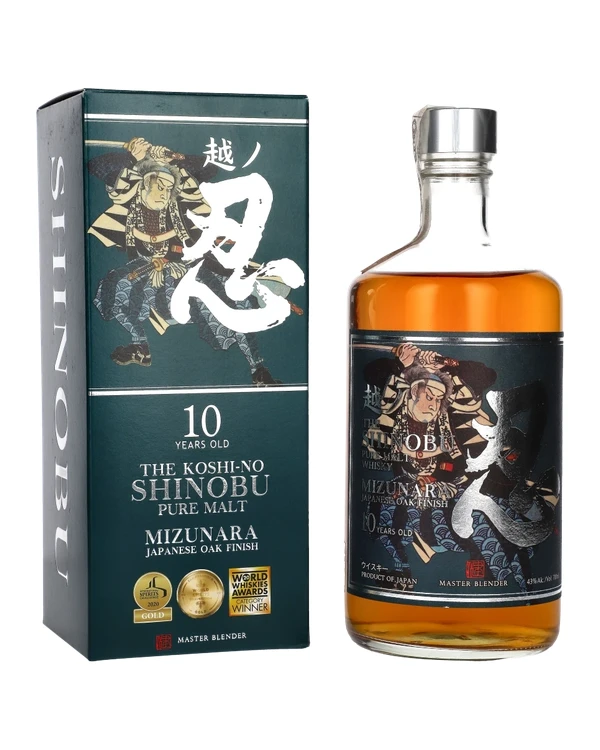 The Koshi-No Shinobu 10 YO Pure Malt Mizunara Oak Finish