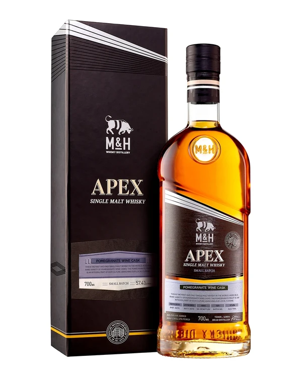M&H Whisky Distilery M&h Apex Pomegranate Wine Cask Batch #21 S.malt