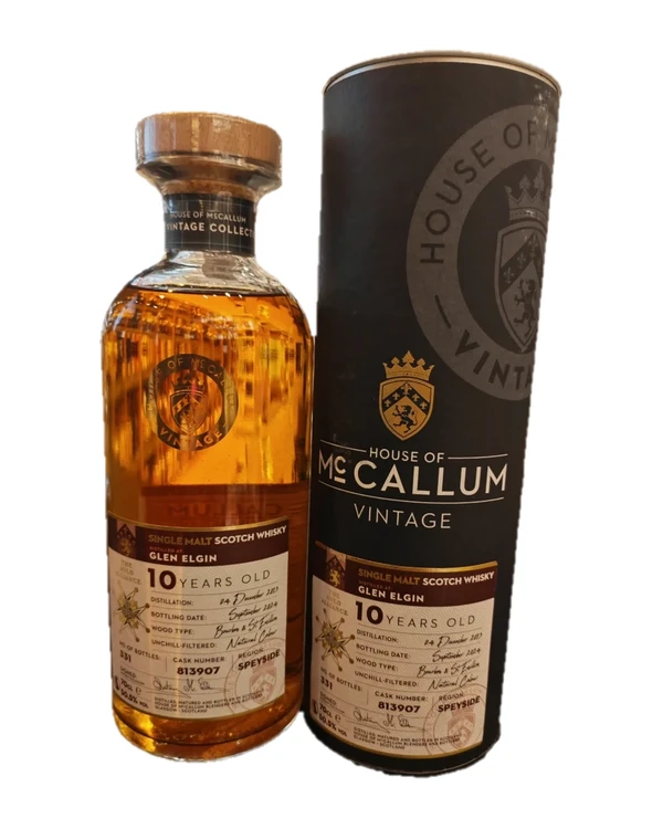 Mc Callum Glen Elgin 10 YO Saint Emillion I Bourbon Cask