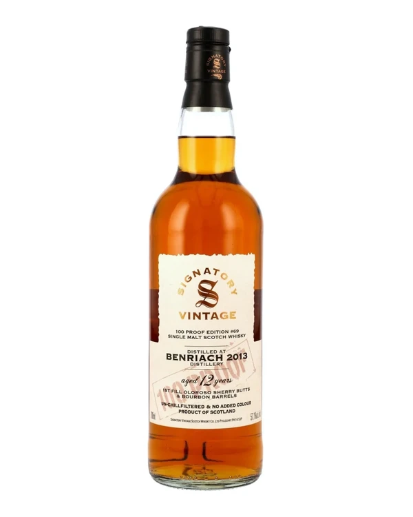 Benriach 12 YO Signatory Benriach 2013 100proof #69