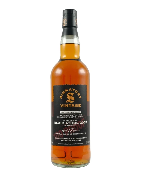 Blair Athol 17 YO Signatory Blair Athol 2007 100proof #12