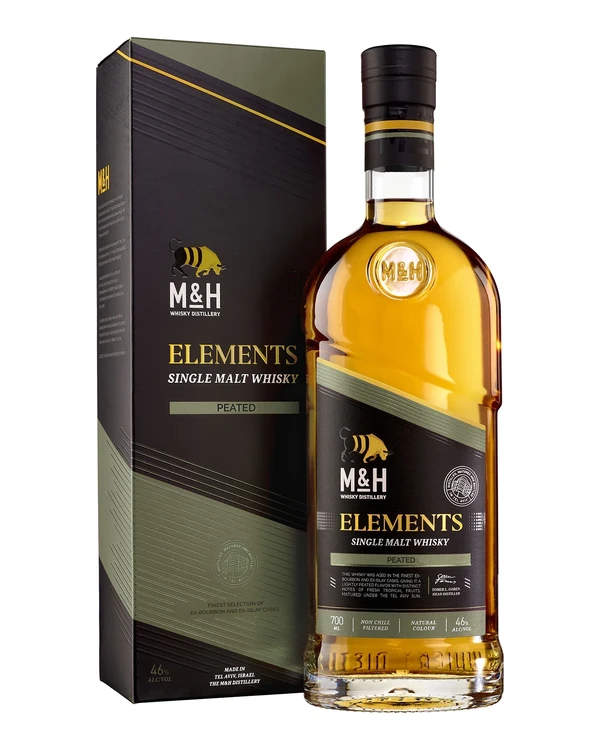 M&H Whisky Distilery M&h Elements Peated Single Malt