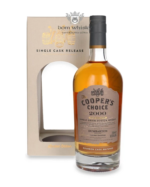 Dumbarton 20 YO 20-Letni (D.2000, B.2021) Bourbon Cask Finish, The Cooper’s Choice